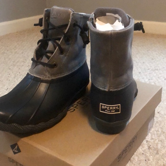 Sperry Shoes - Sperry Top-Sider Saltwater Black/Grey